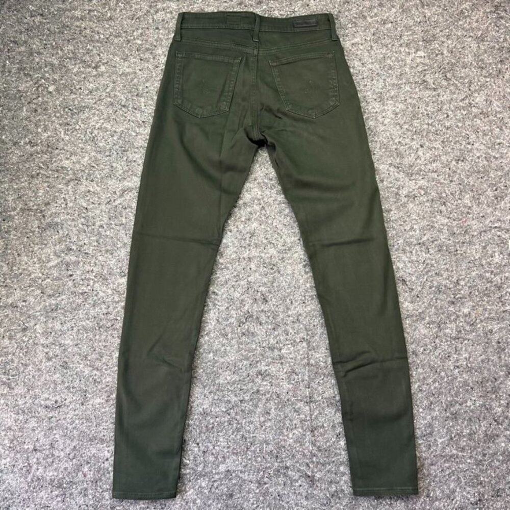 Ag Adriano Goldschmied Jeans Womens 27 Farrah High Rise Skinny High Rise Green